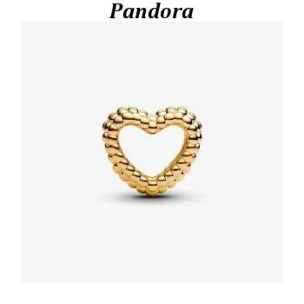 Authentic Beaded Open Heart Pandora Charm